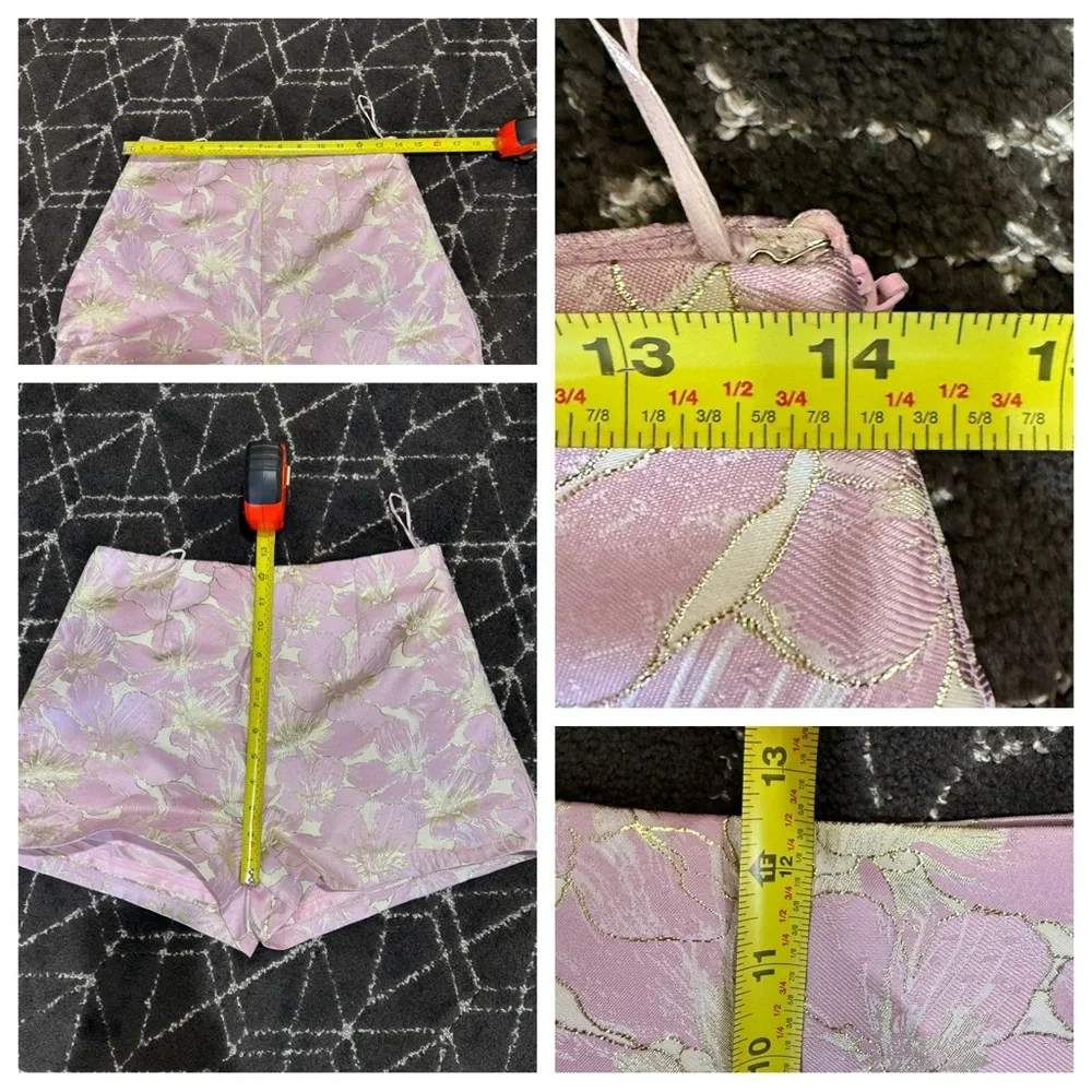 NWT! Fashion Nova Metallic Brocade Blazer/Shorts Suit